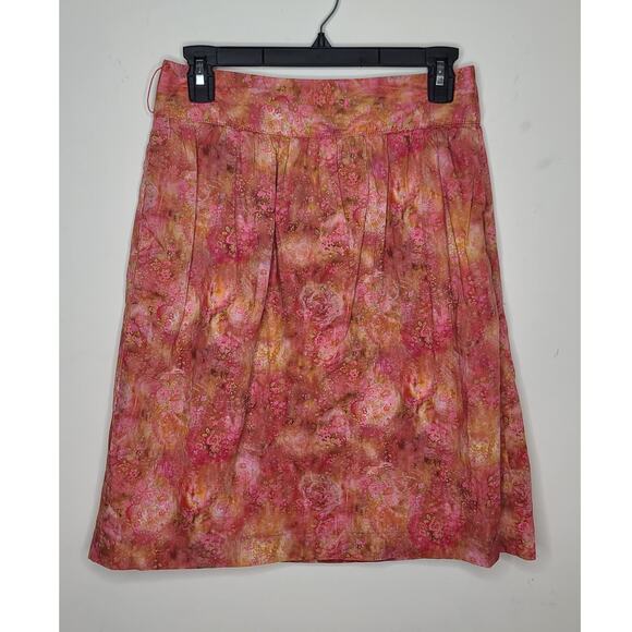 Brooks Brothers Liberty Art Fabrics abstract pink floral skirt with pockets - 2 - Picture 1 of 7